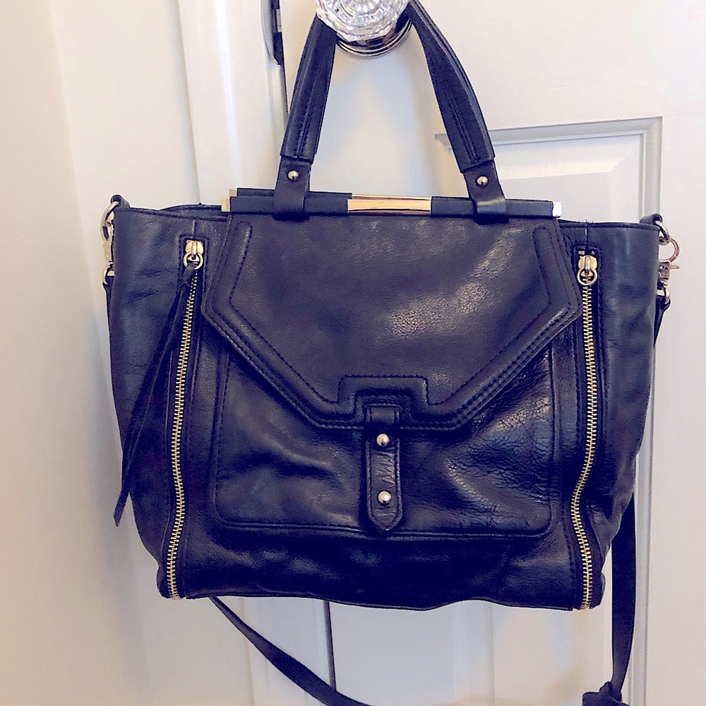 Rebecca Minkoff black leather tote